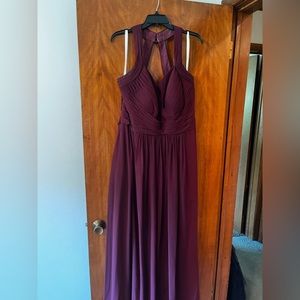 Azazie Claudia full length bridesmaids dress
